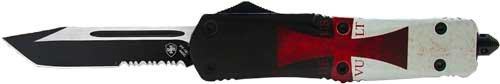 LTK531_1.jpg TEMPLAR KNIFE LARGE OTF TEMPLR - FLAG 3.5" BLK TANTO SERRATED