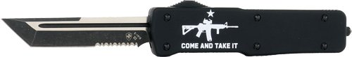 TEMPLAR KNIFE LARGE ZINC OTF - COME & TAKE IT AR 3.5" D2 SRTD