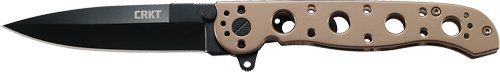 M1603BK.jpg CRKT M16-03BK 3.5" PLAIN EDGE - SPEAR POINT BLACK BLADE BRONZE