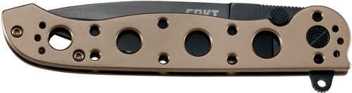 M1603BK_CLOSED.jpg CRKT M16-03BK 3.5" PLAIN EDGE - SPEAR POINT BLACK BLADE BRONZE