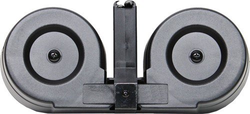 IVER JOHNSON MAGAZINE AR15 - 223 100RD DRUM BLK/CLEAR POLY