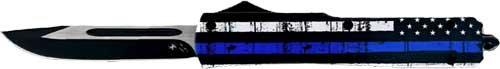 MBTB331_1.jpg TEMPLAR KNIFE SLIM OTF BACK - THE BLUE 3.1" BLK DROP POINT