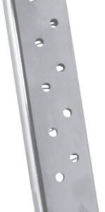 MGCG4510N_1_2.jpg MEC-GAR MAGAZINE 1911 GOVT. - 45ACP 10RD EXTENDED NICKEL