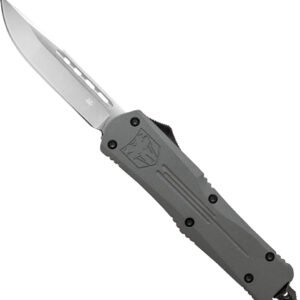 MGYFS3DNS.jpg COBRATEC MEDIUM FS3 OTF GREY - 3" D2 DROP POINT