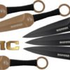 MC USMC 9" SPEAR POINT - THROWING KNIVES 6-PACK BLK/FDE