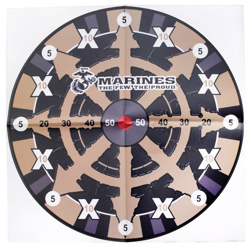 MC USMC 9" SPEAR POINT - THROWING KNIVES 6-PACK BLK/FDE