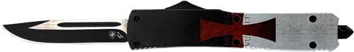 MTK331_1.jpg TEMPLAR KNIFE SLIM OTF TEMPLAR - FLAG 3.1" BLACK DROP POINT