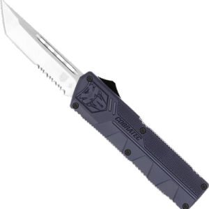 NYCTLWTS_1.jpg COBRATEC LIGHTWEIGHT OTF - NYPD BLUE 3.25" TANTO SERRATED