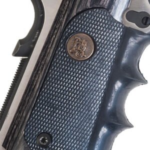 P00433.jpg PACHMAYR LAMINATED WOOD GRIPS - 1911 CHARCOAL SILVERTONE