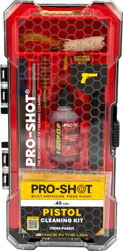 P45KIT_1.jpg PRO SHOT PISTOL CLEANING KIT - .45 CAL