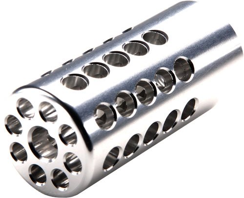 PLCMPSIL.jpg TACSOL COMPENSATOR 1" 22LR - 1/2X28 TPI SILVER