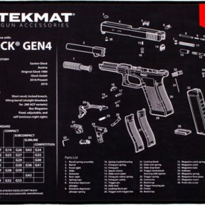 R20GLOCKG4.jpg TEKMAT ARMORERS BENCH MAT - ULTRA 15"X20" FOR GLOCK G4 BLK