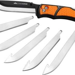 RLB30C.jpg OUTDOOR EDGE 3.5" RAZOR LITE - EDC FOLDER ORANGE W/6 BLADES