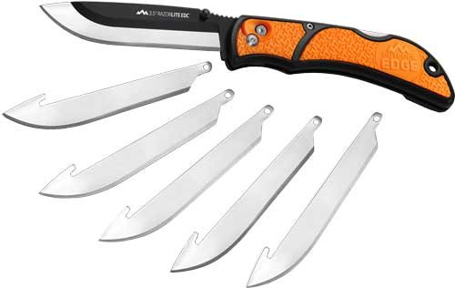 RLB30C.jpg OUTDOOR EDGE 3.5" RAZOR LITE - EDC FOLDER ORANGE W/6 BLADES