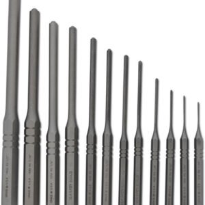 GRACE USA ROLL PIN PUNCH SET - STEEL 12PC W/VINYL POUCH