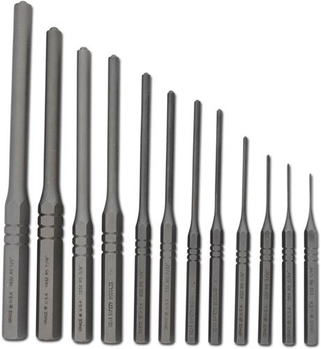 RRS12.jpg GRACE USA ROLL PIN PUNCH SET - STEEL 12PC W/VINYL POUCH