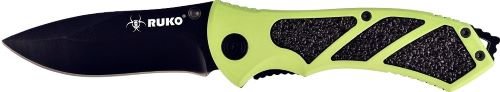 RUK0061HGCS.jpg RUKO FOLDER 3.25" GREEN HANDLE - CLAMSHELL