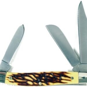 RUK0072CS.jpg RUKO FOLDER 3.5" SIMULATED - DEER HORN HANDLE CLAMSHELL