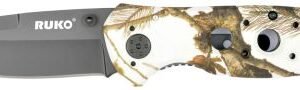RUK0075TNDCS.jpg RUKO FOLDER 3.25" TUNDRA - HANDLE CLAMSHELL