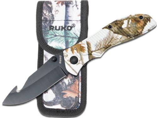 RUK0106GHTNDCS.jpg RUKO FOLDER GUT HOOK 3.5" - TUNDRA HANDLE CLAMSHELL