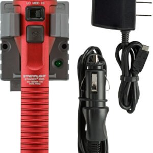 S78121.jpg STREAMLIGHT STINGER 2020 LED - W/120V AC/12V DC CHARGER RED
