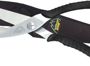 SC100.jpg OUTDOOR EDGE GAME SHEARS - 3.5" S/S BLACK W/NYLON SHEATH