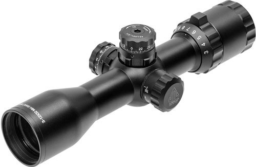 SCPM312AOWQ_1.jpg UTG BUGBUSTER 3-12X32 1" MIL- - DOT SIDE AO W/QD RINGS BLACK