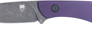 SD2DNSPURGEN2.jpg COBRATEC D2 SKINNER 3.75" FULL - TANG PURPLE G10 W/KYDEX SHEATH
