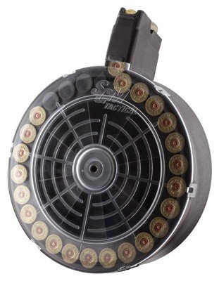 SGMTV1225D.jpg SGM TACTICAL MAGAZINE VEPR 12 - 12GA. 25RD DRUM