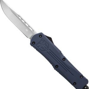 SNYFS3DNS.jpg COBRATEC SMALL FS3 OTF NYPD - BLUE 3" D2 DROP POINT