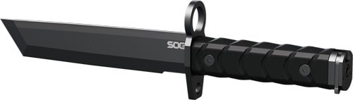 SOGBY1001BX.jpg SOG KNIFE BOYONET 7" TANTO - BLADE BLACK/BLACK W/SHEATH