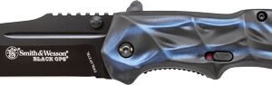 SWBLOP3TBL_1.jpg S&W KNIFE BLACK OPS 3RD GEN. - BLUE HANDLE TANTO MAGIC ASSIST
