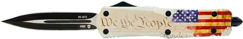 SWTP131_1.jpg TEMPLAR KNIFE SMALL OTF WE THE - PEOPLE 2.75" BLACK DAGGER