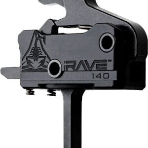 RISE TRIGGER RAVE 140 FLAT SST - 3.5LB AR-15 W/ANTI WALK PINS