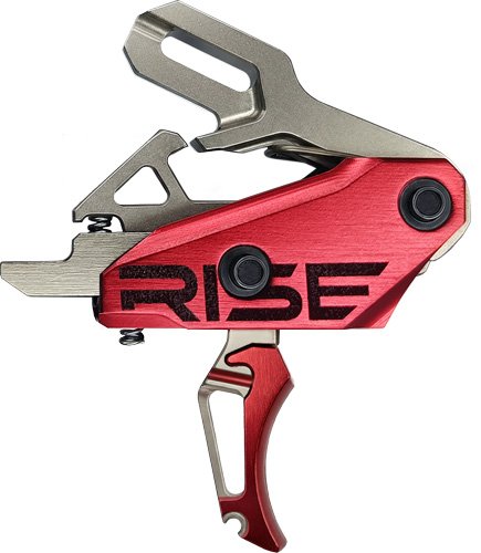 T35SR_1.jpg RISE TRIGGER REV 535 SLIDE AND - SNAP BUILT IN PINS SILVER/RED