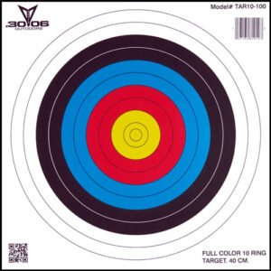 TAR10100.jpg 30-06 OUTDOORS PAPER TARGET - ARCHERY 10-RING 17"X17" 100CT