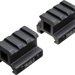 TG8982B.jpg TRUGLO 2-PIECE PICATINNY RISER - MOUNT 3/4" RISE 1.36" LENGTH