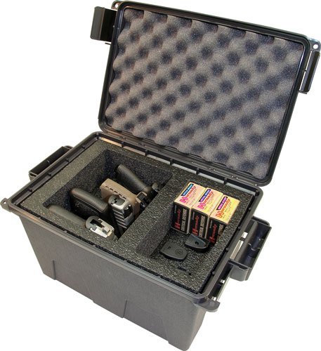 TPC4_OPEN.jpg MTM TACTICAL PISTOL HANDGUN - CASE 4 GUN DARK GREY