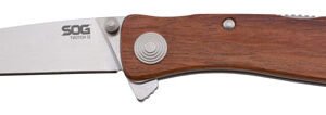 TWI17CP.jpg SOG KNIFE TWITCH II - SATIN POLISH WOOD HANDLE