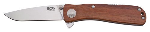 TWI17CP.jpg SOG KNIFE TWITCH II - SATIN POLISH WOOD HANDLE