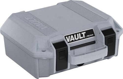 VCV1000000GRY.jpg PELICAN VAULT SMALL PISTOL - CASE W/ FOAM GHOST GRAY