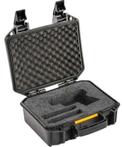 VCV1000060BLK.jpg PELICAN PRE CUT VAULT 1 PISTOL - CASE UNIVERSAL FIT BLACK