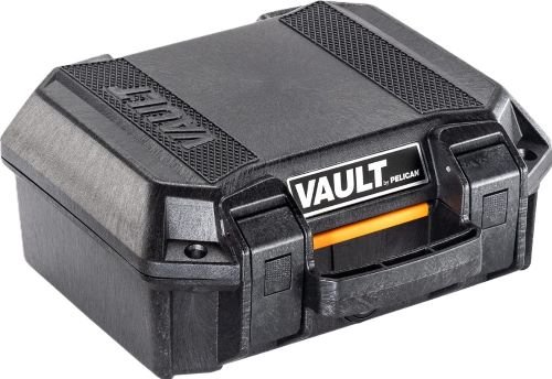 VCV1000060BLK_CLOSED.jpg PELICAN PRE CUT VAULT 1 PISTOL - CASE UNIVERSAL FIT BLACK