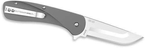 OUTDOOR EDGE RAZOR VX1 3" FLDR - COOL GRAY ALUM SPRING ASSIST