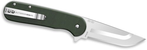 OUTDOOR EDGE RAZOR VX3 3" FLDR - GREEN MICARTA SS BALL BEARINGS