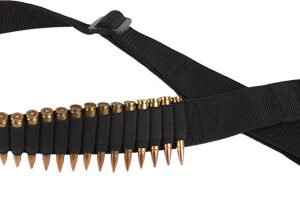 WABR.jpg BULLDOG RIFLE AMMO BELT HOLDS - 24 CARTRIDGES ADJUSTABLE BLK
