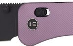 WE KNIFE BANTER 2 2.87" PURPLE - ALUMINUM/BLK STNWASH CROSSBAR