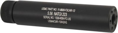 Z55FAKEAR.jpg GUNTEC AR15 FAKE SUPPRESSOR - 5.5" 1/2X28 THREADS BLACK