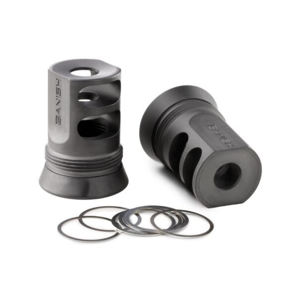 accbanmb122081.jpg BANISH GOLD 30 MUZZLE BRAKE 1/2X28