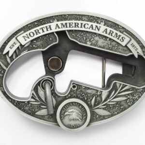 NORTH AMERICAN ARMS LR OVAL ORNATE BELT BUCKLE